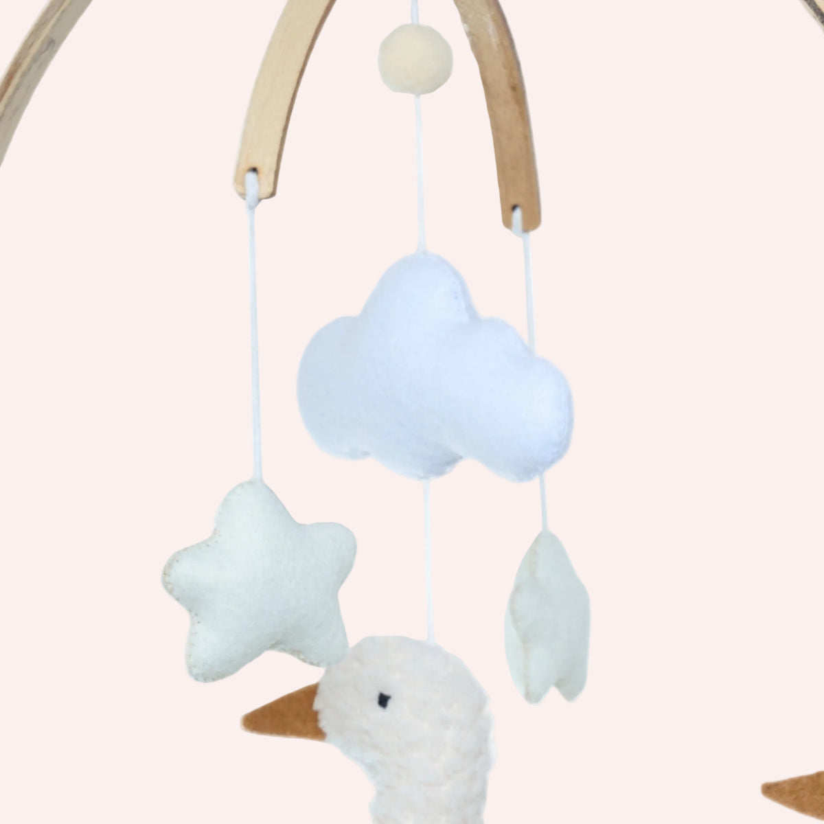 Baby Mobile - Three Little Ducks - Blue