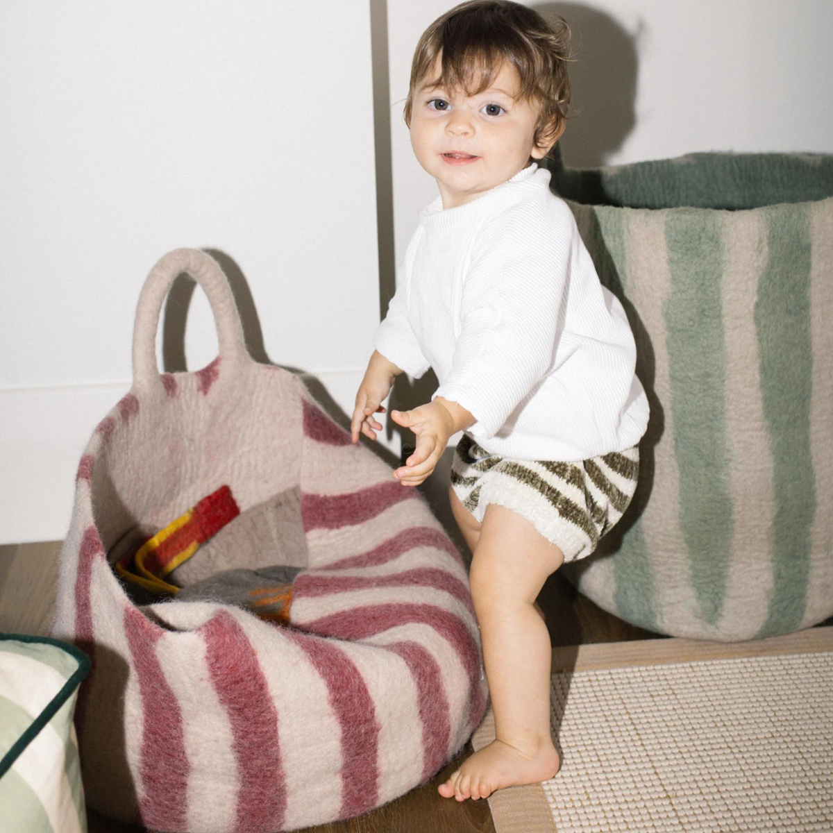 Small Toy Basket - Red