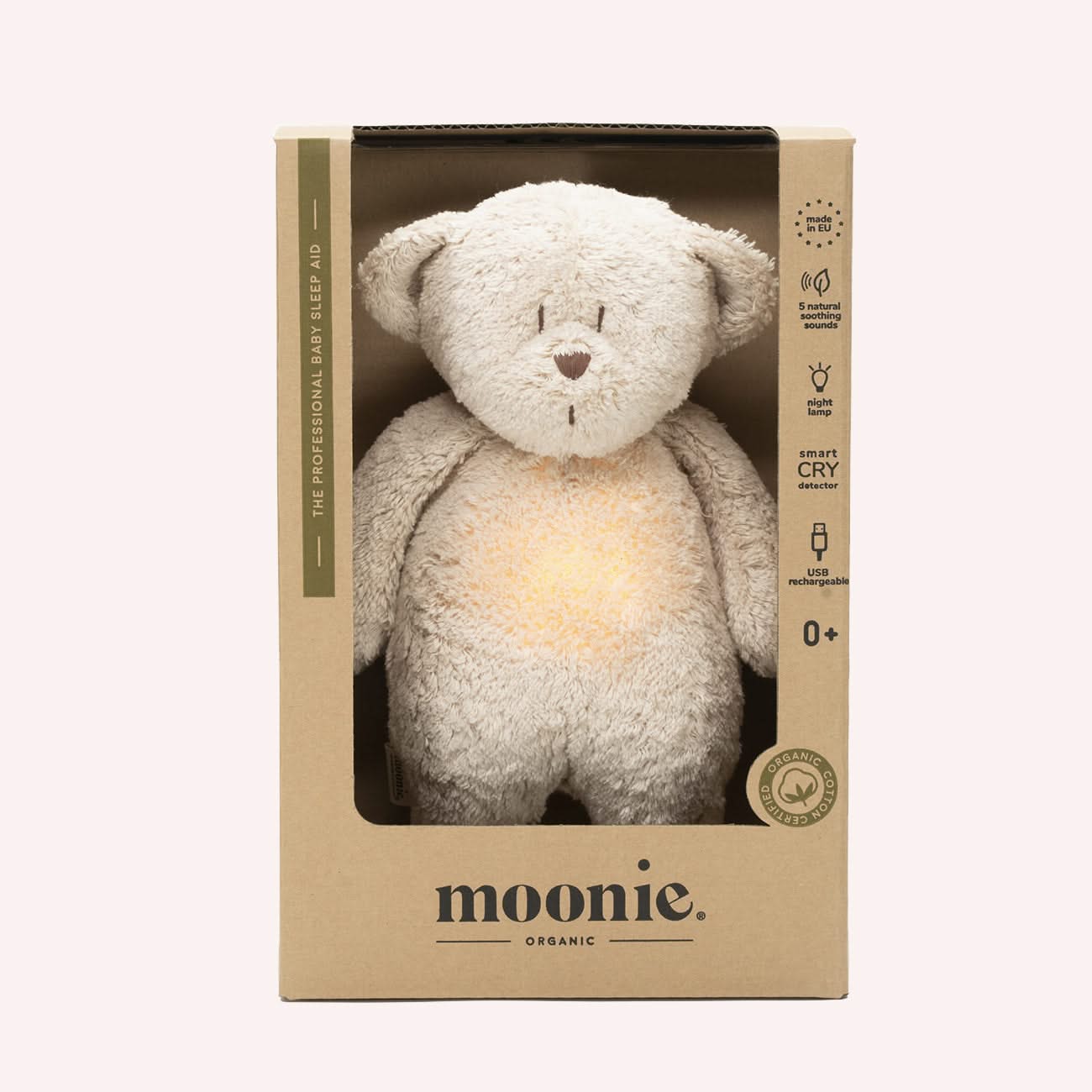 Organic Humming Bear With Lamp - Sand