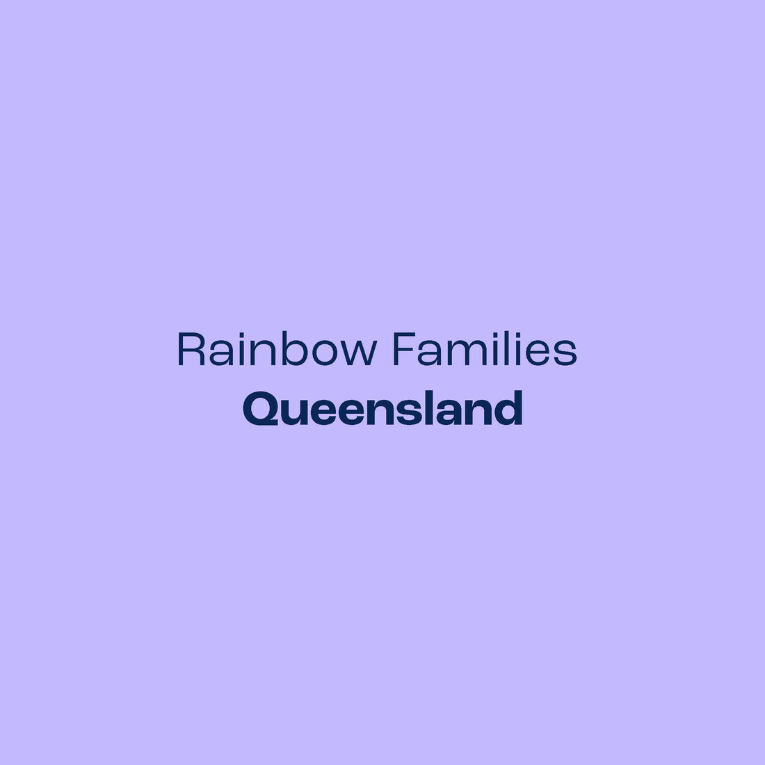 Rainbow Families Queensland