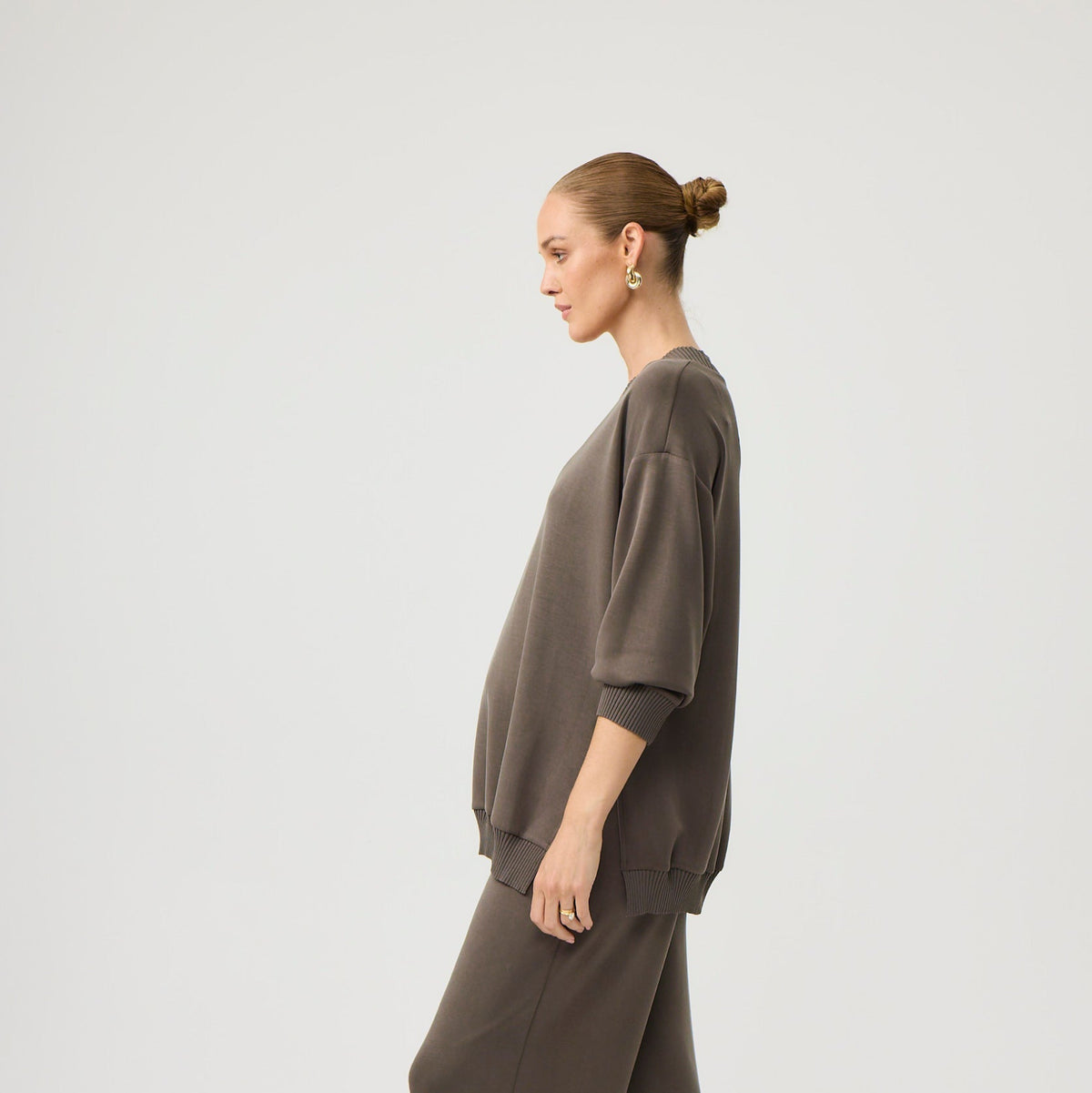 Lucia Lounge Top - Truffle