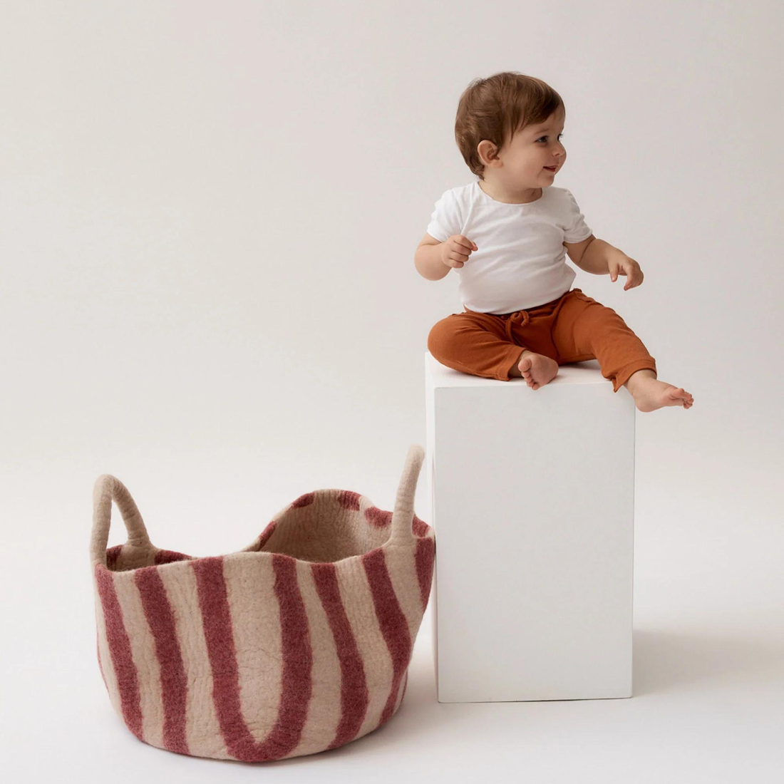 Small Toy Basket - Red