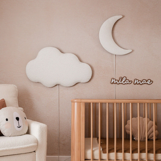 Boucle Crescent Wall Decor