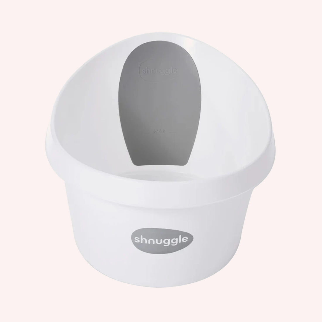 Toddler Bath with Plug - White/Dark Grey