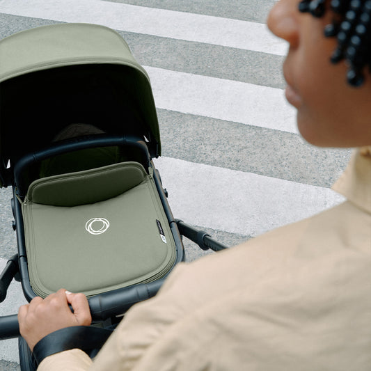 Bugaboo Fox 5 Bassinet and Seat Pram - Black/Forest Green