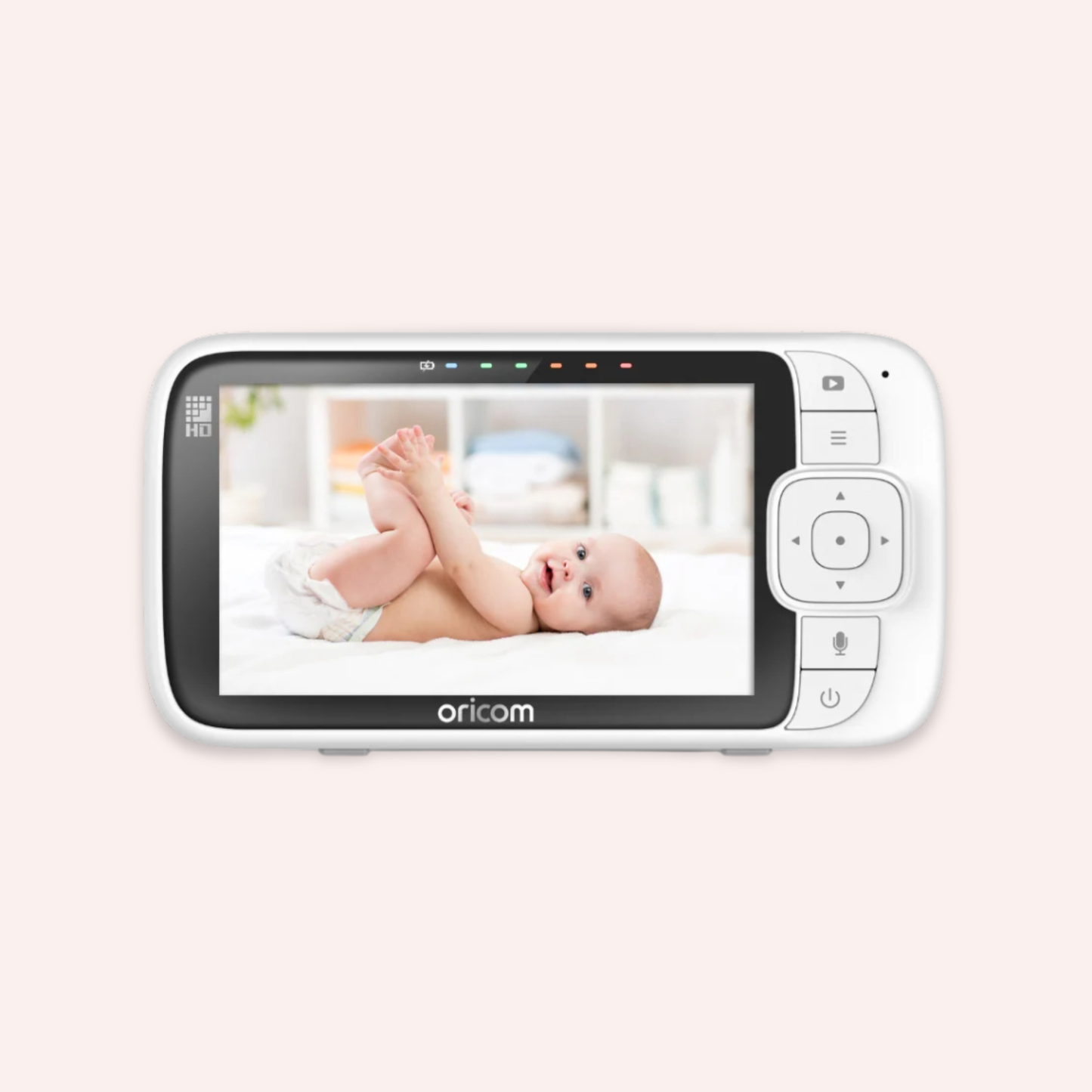 5" Smart HD Nursery Pal Glow+ Baby Monitor - White