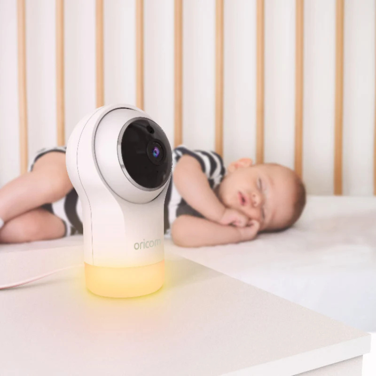 5" Smart HD Nursery Pal Glow+ Baby Monitor - White