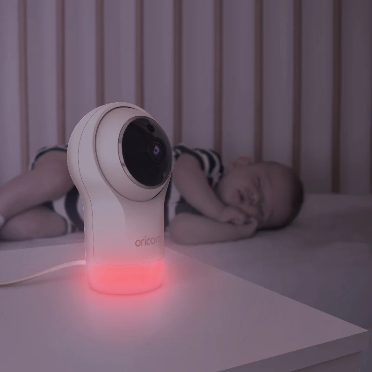 5" Smart HD Nursery Pal Glow+ Baby Monitor - White