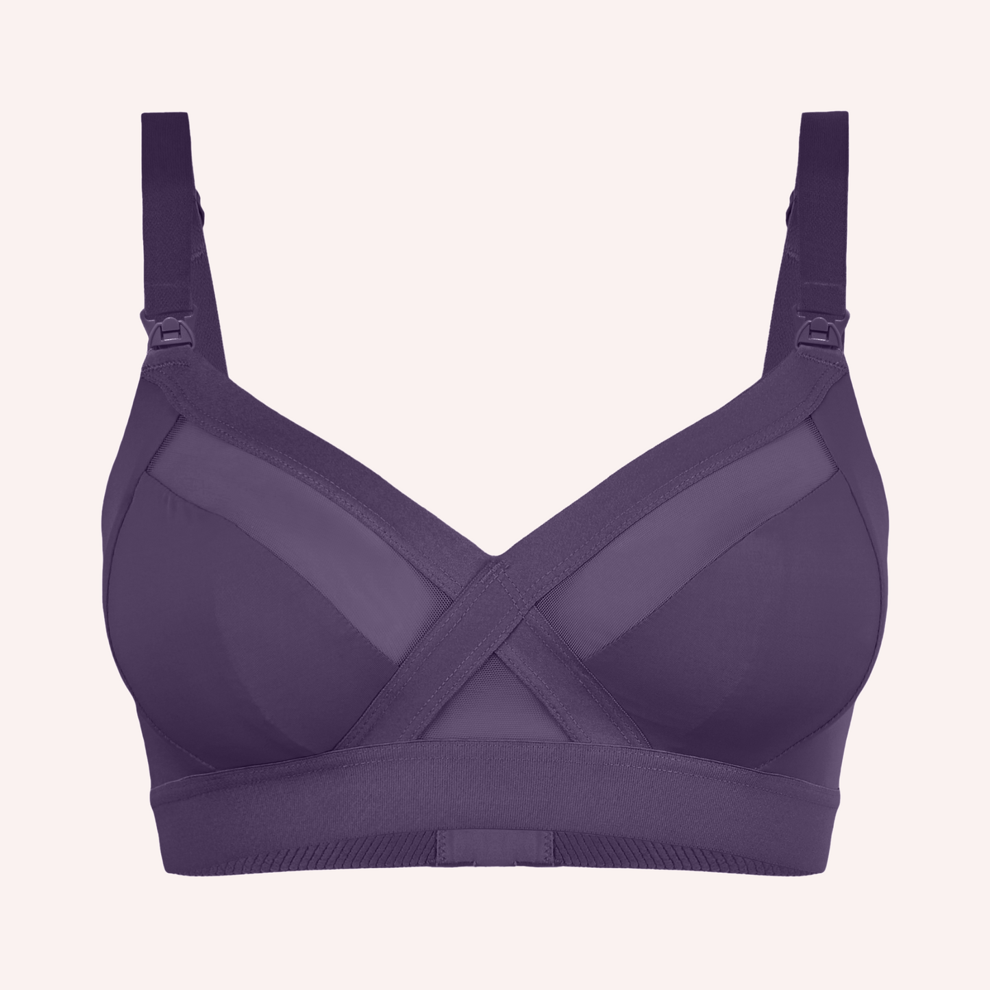 Maternity Support Wirefree Bralette - Mulberry