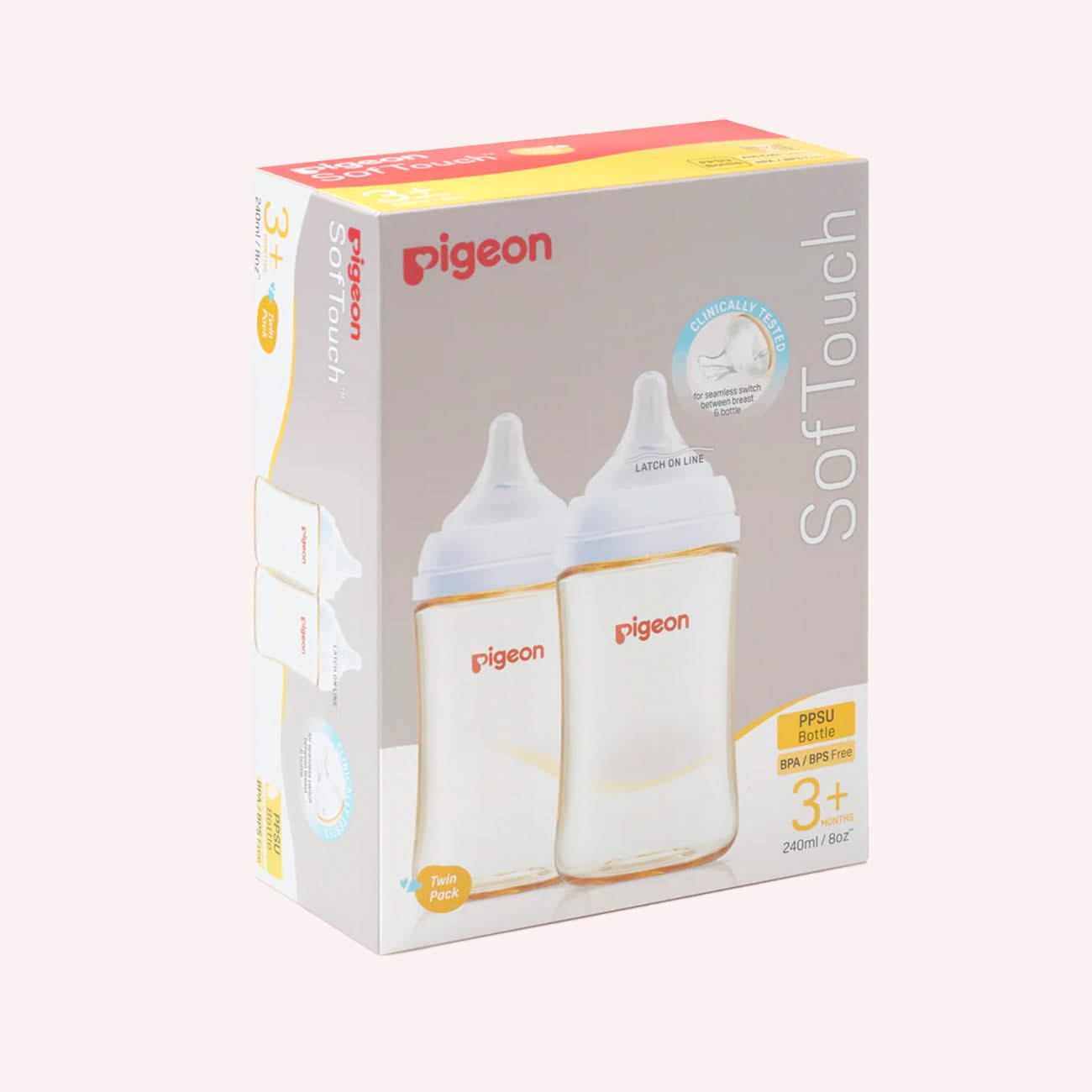 Pigeon Soft Touch PPSU Bottle - Twin Pack by Pigeon | the memo – The Memo