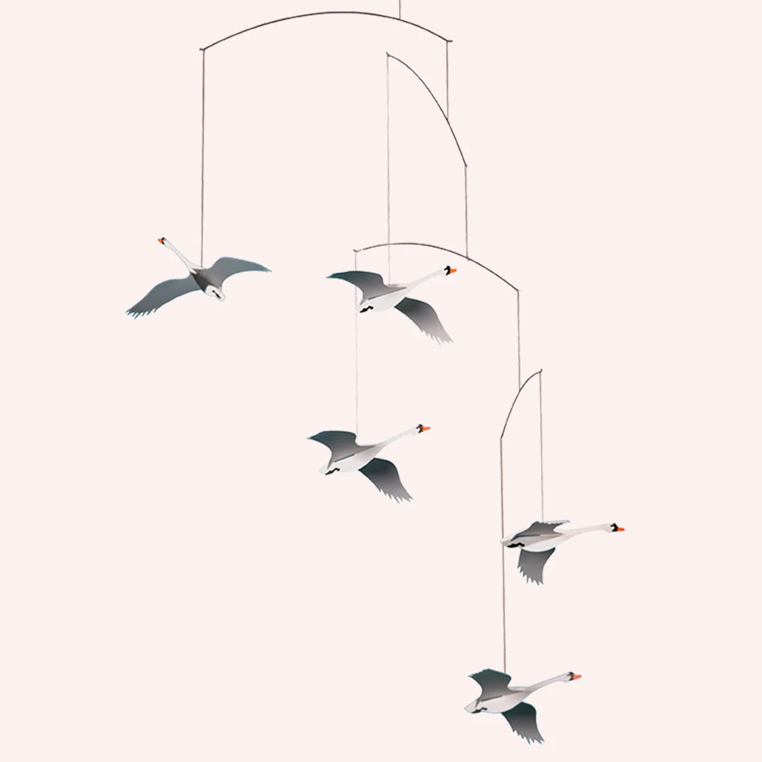 Scandinavian Swans Mobile