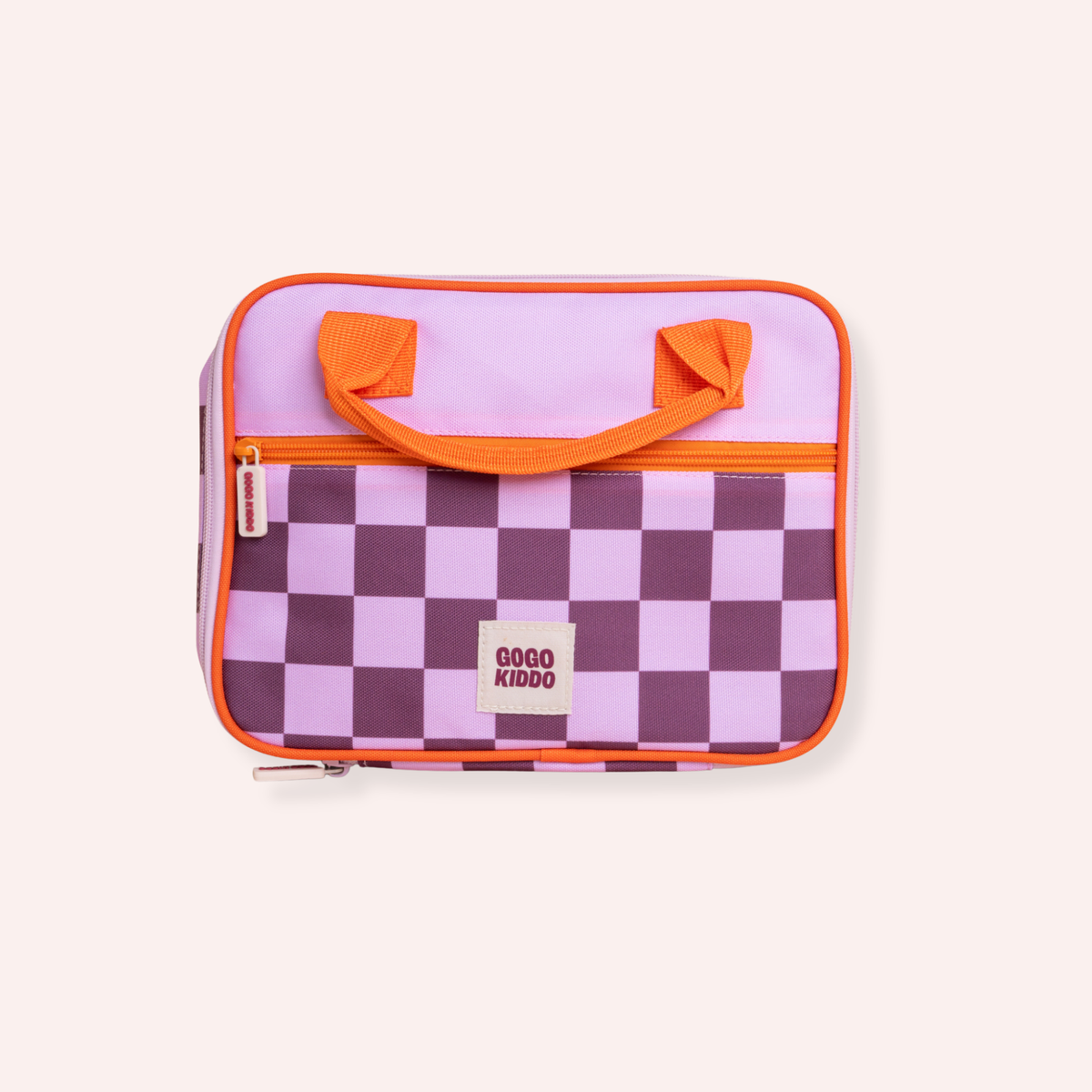 Adventure Time Insulated Lunch Bag - Lilac Check