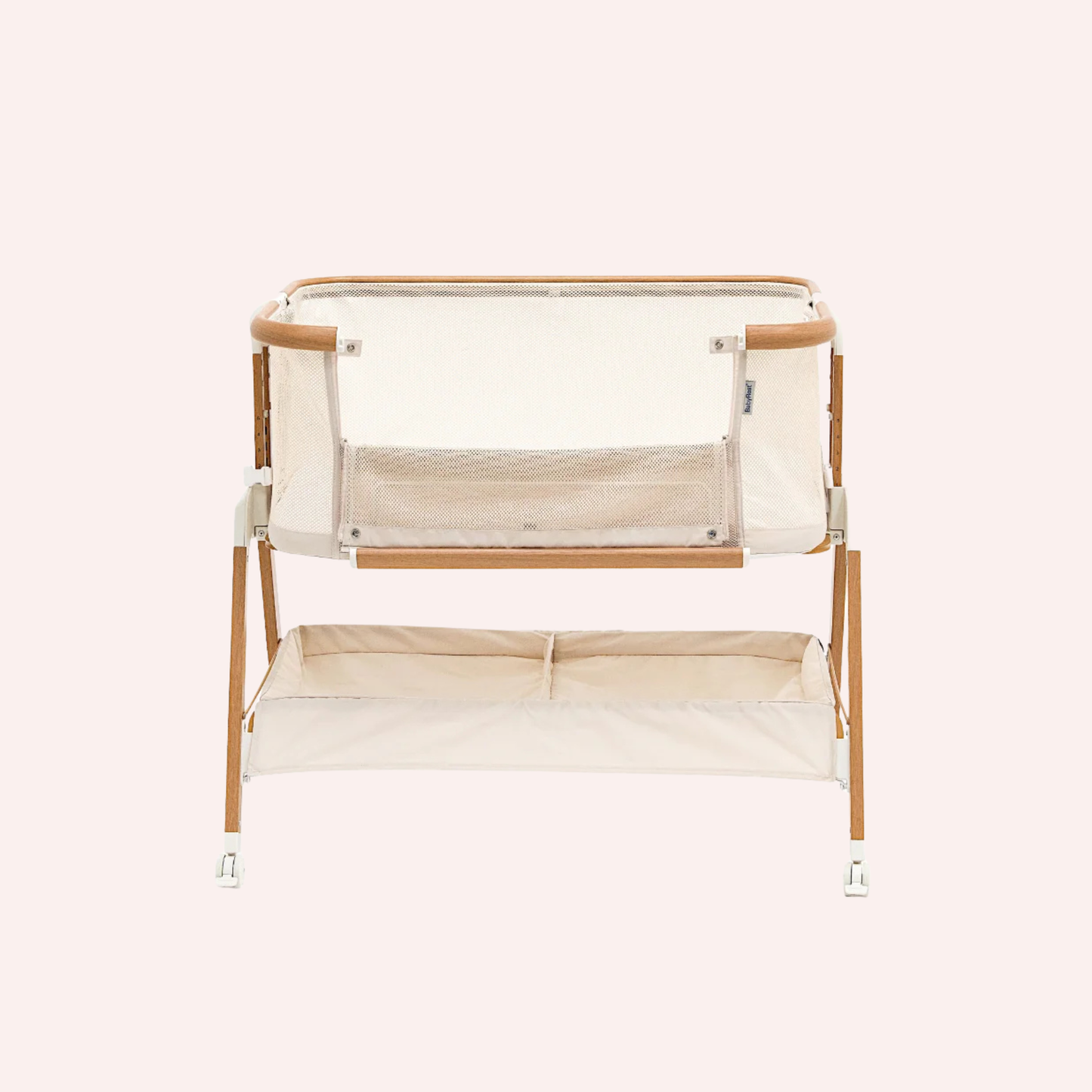 Alfie 2 Bedside Co-Sleeper - Beige/Walnut