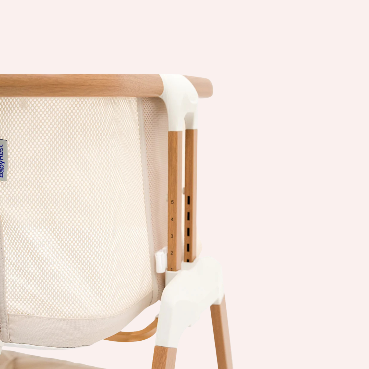 Alfie 2 Bedside Co-Sleeper - Beige/Walnut