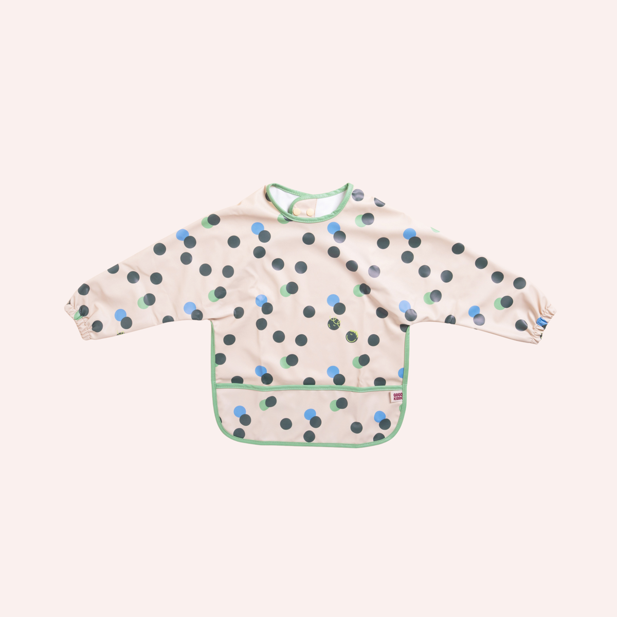 All-Covered Smock Bib - Spot Oat