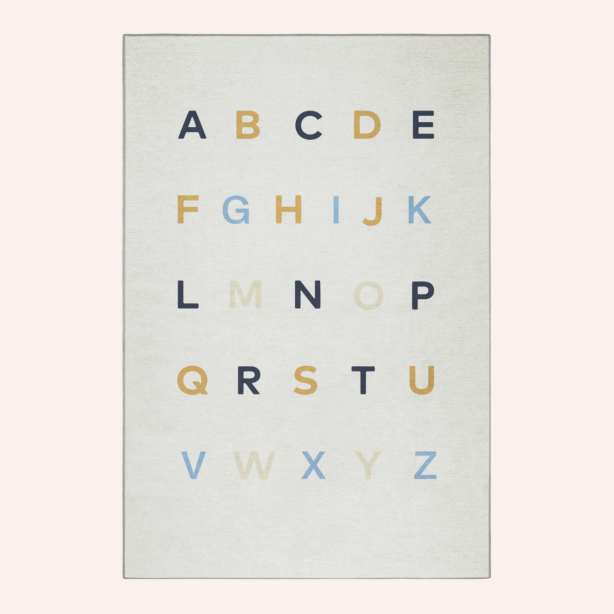 Alphabet Neutral Chenille Rug by Double | the memo – The Memo