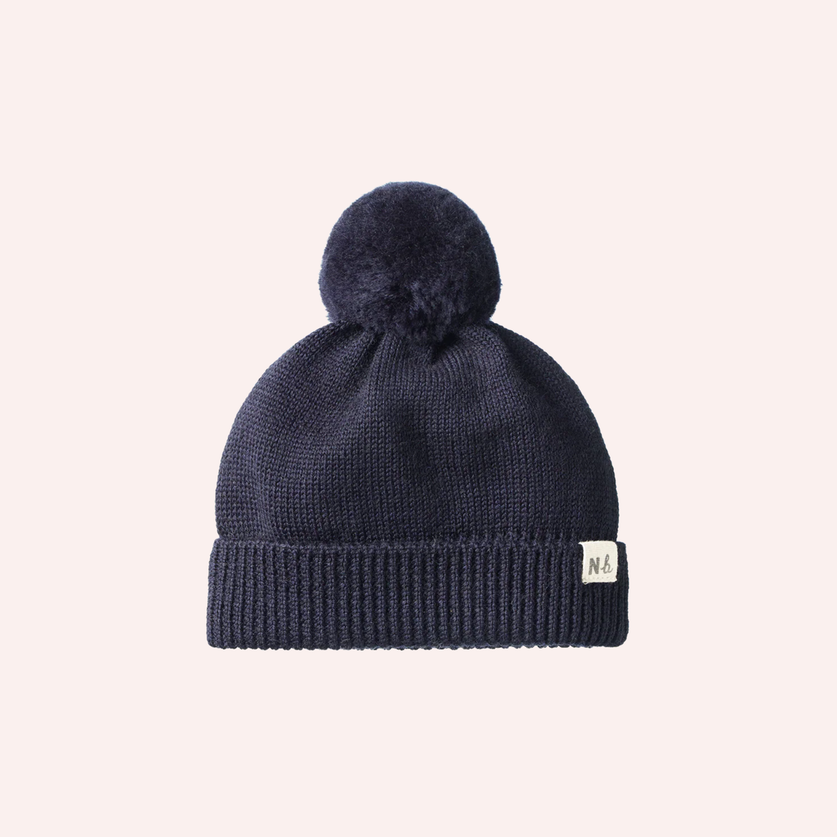 Alpine Pom Pom Beanie - Navy