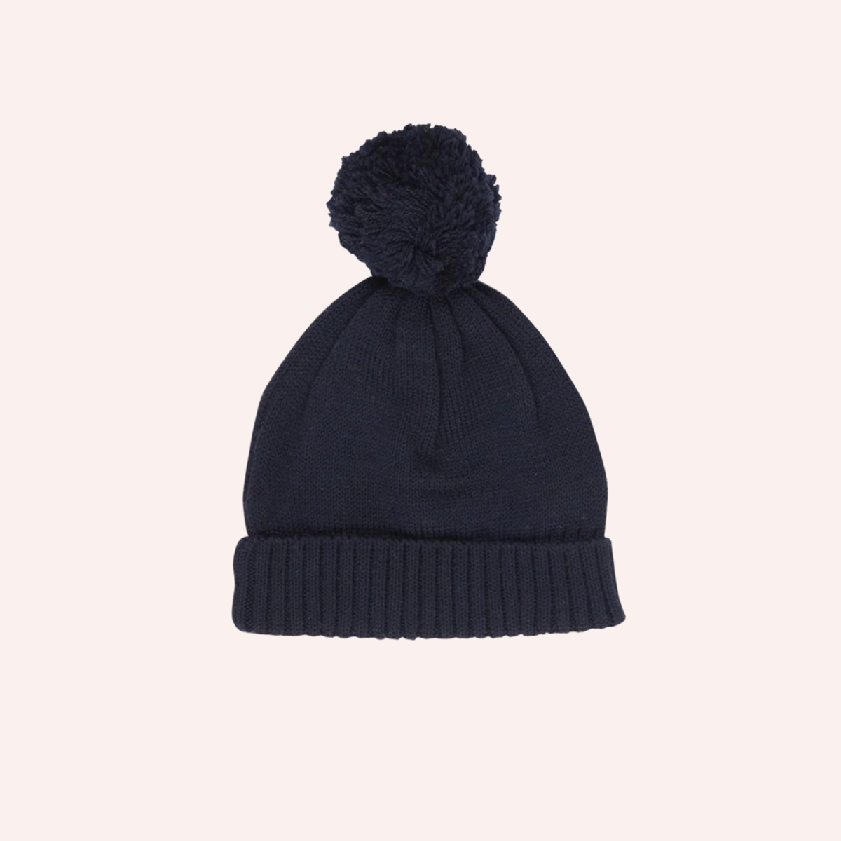 Alpine Pom Pom Beanie - Navy