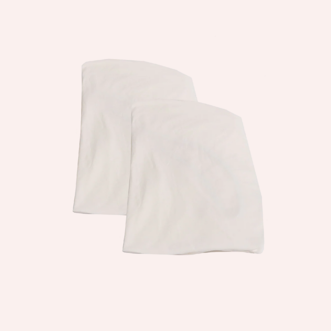 Arlo Fitted Sheet Set White - Bassinet & Cot