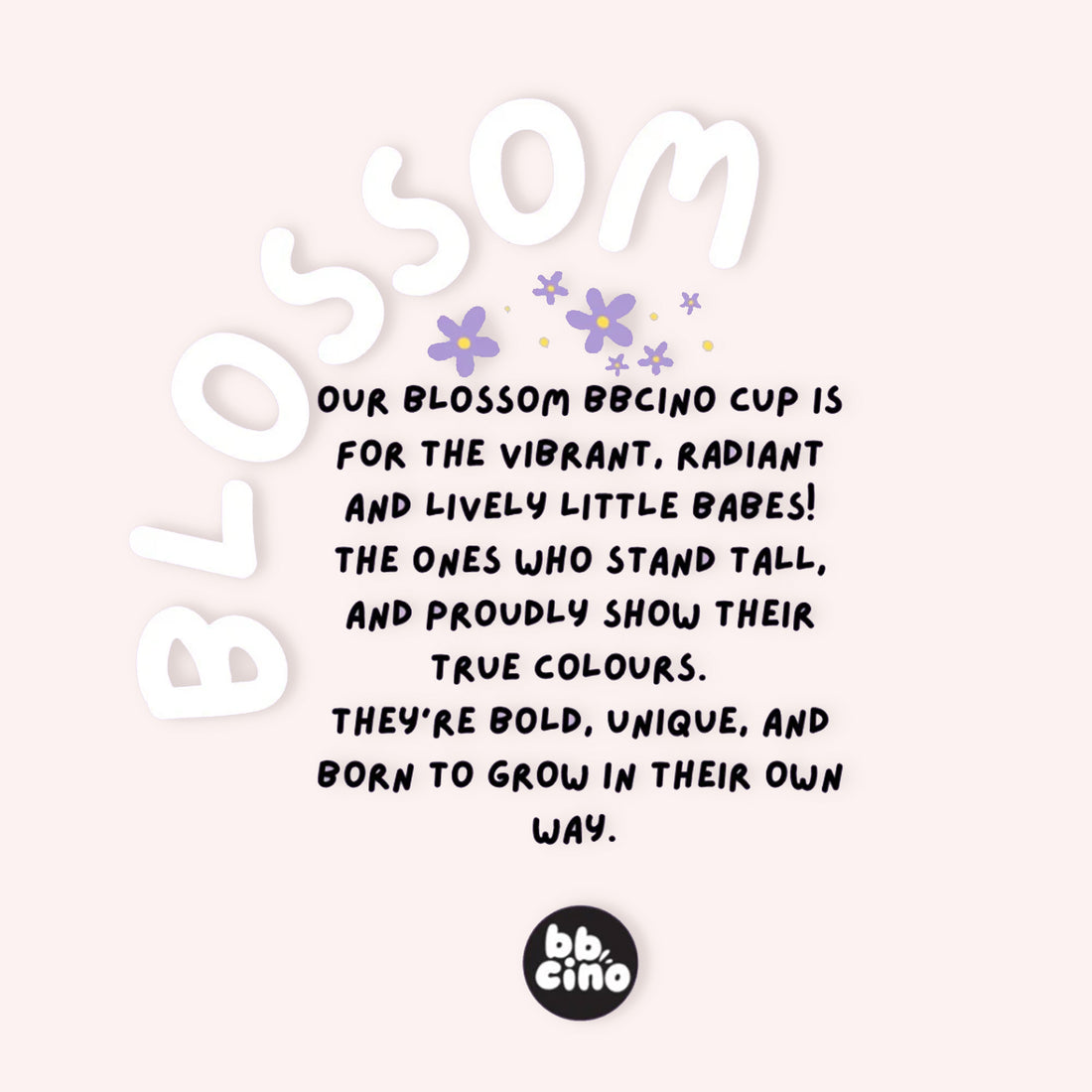 Reusable Babycino Bamboo Cup - Blossom