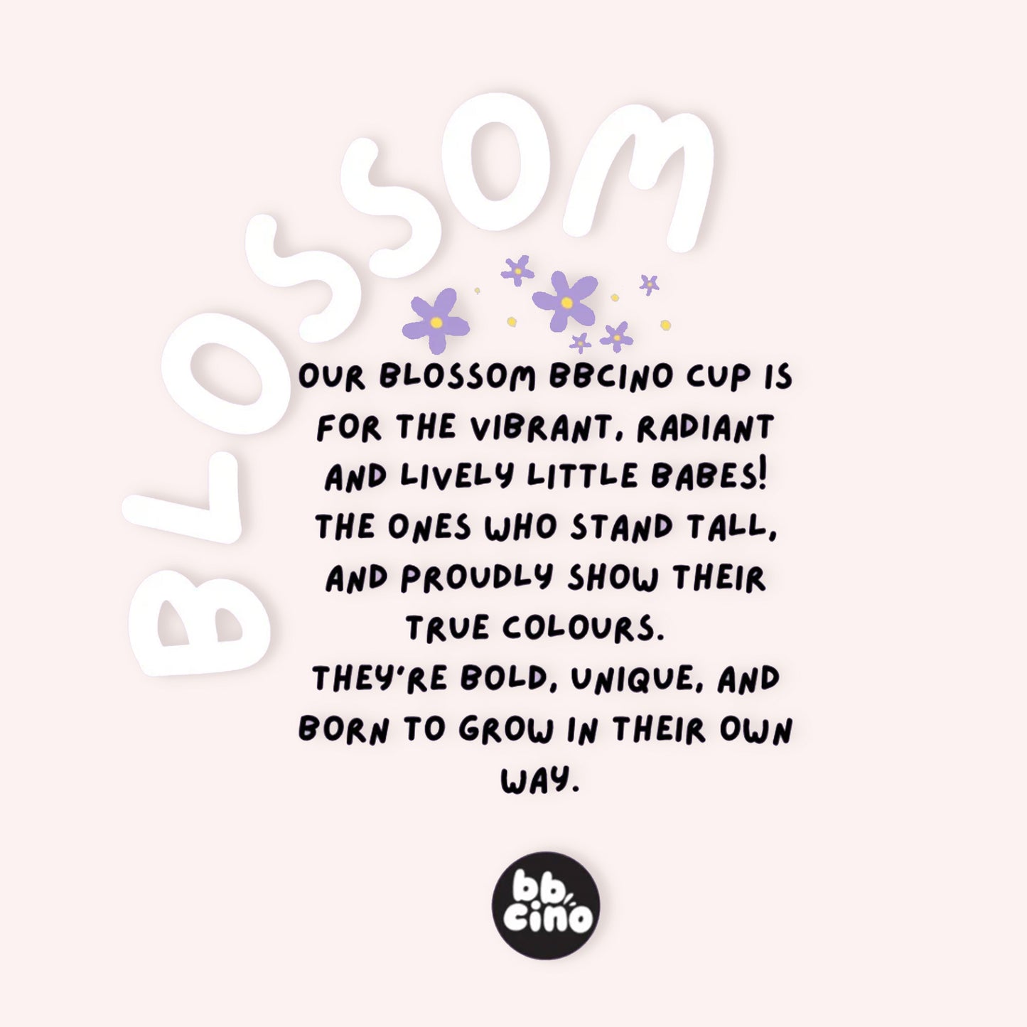 Reusable Babycino Bamboo Cup - Blossom