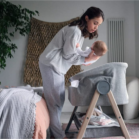 Bedside Crib Lua Grey by Mamas & Papas the memo The Memo