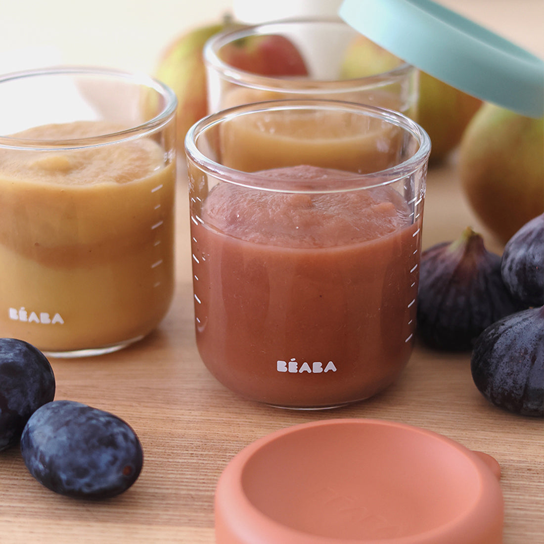 Beaba - Glass Portion Jars - 250ml - 6 Pack