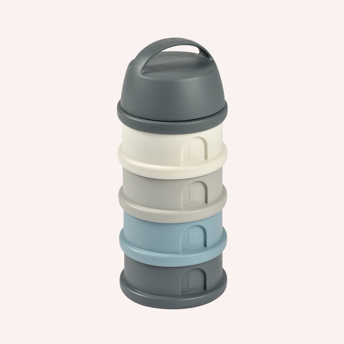 Beaba - Formula & Snack Container - Mineral Grey/Blue