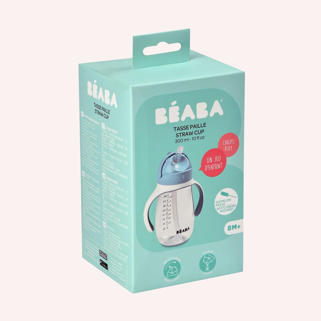 Beaba - Straw Cup - 300ml - Windy Blue