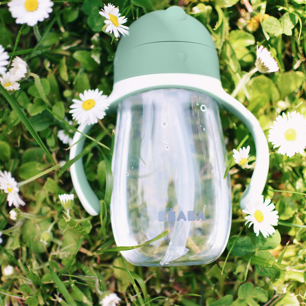 Beaba - Straw Cup - 300ml - Sage Green