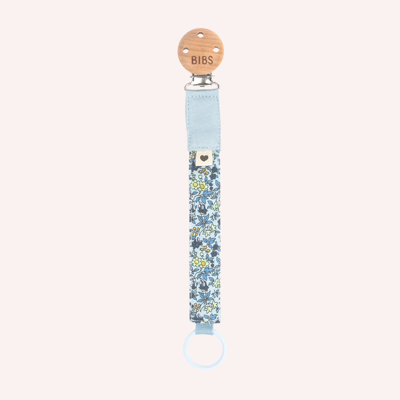 BIBS x Liberty Pacifier Clip - Chamomile Lawn Baby Blue