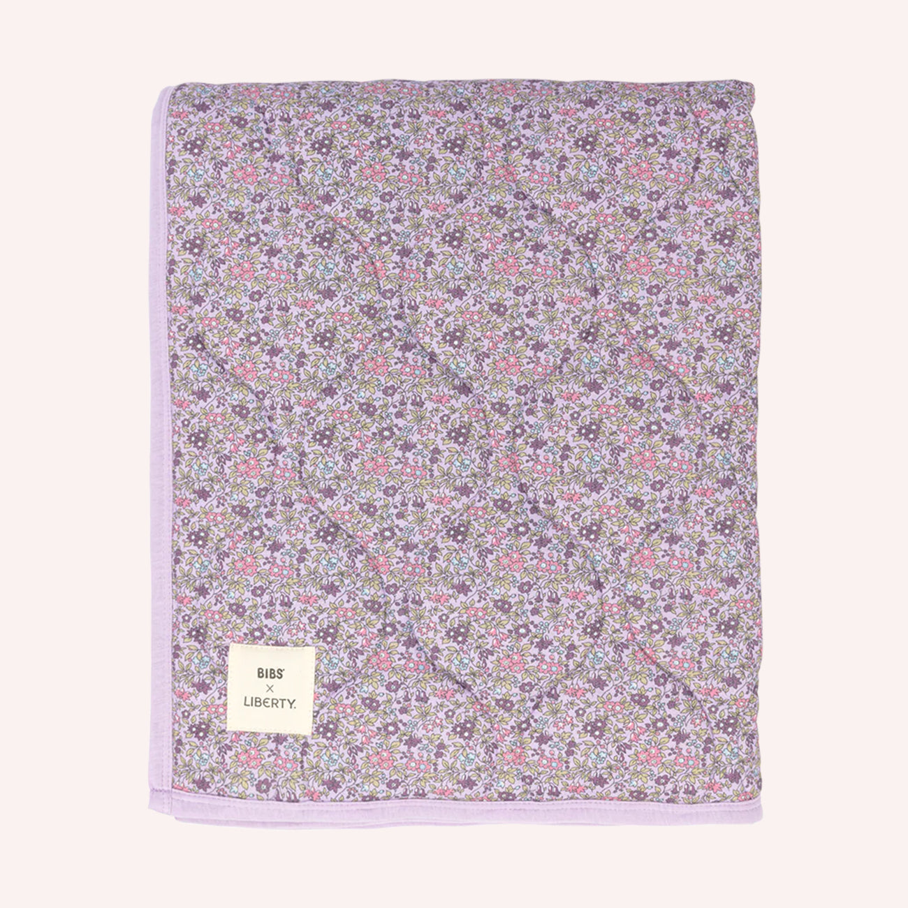 BIBS x Liberty Quilted Blanket - Chamomile Lawn / Violet Sky Mix Chamomile Lawn / Violet Sky Mix
