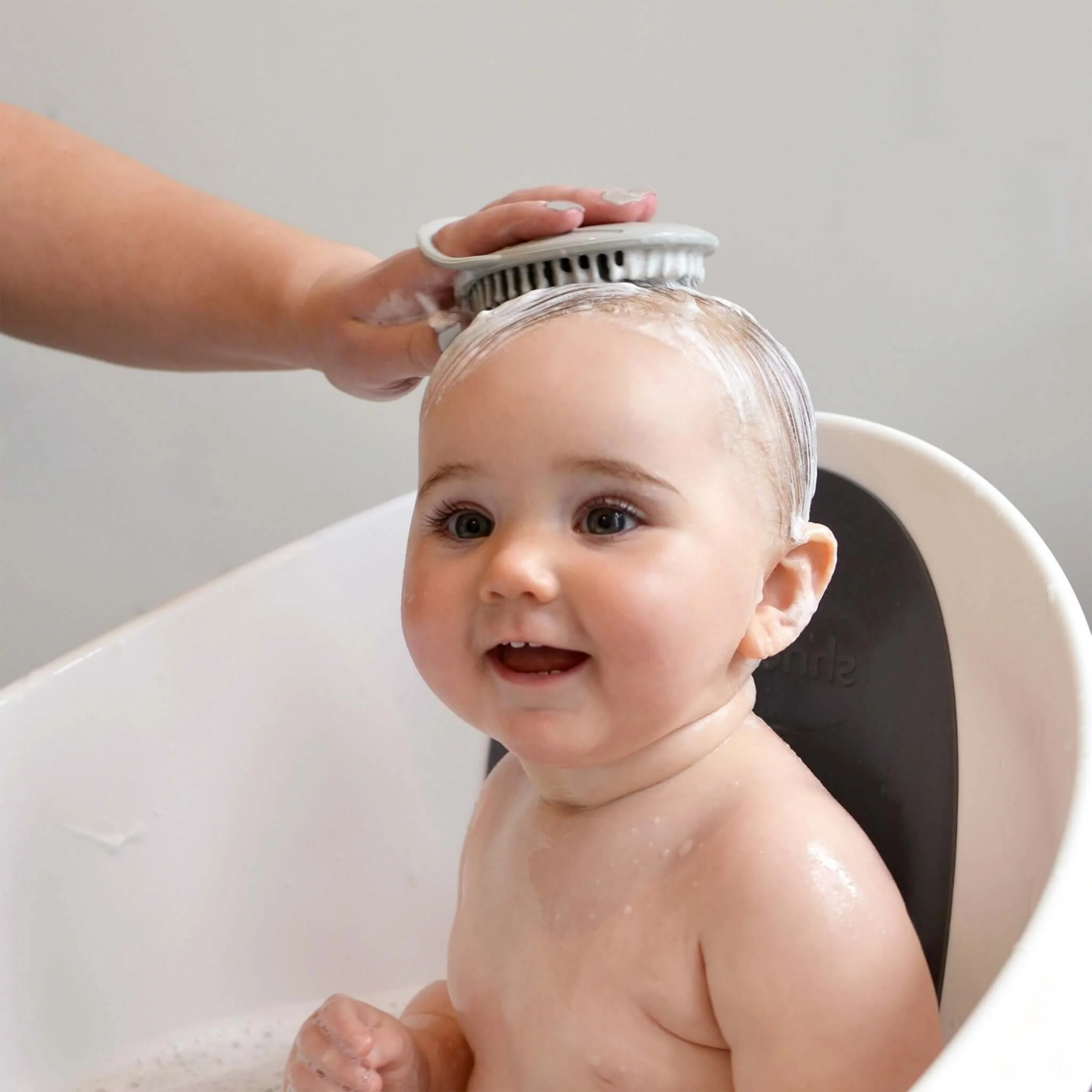 Baby Bath Brush - Taupe