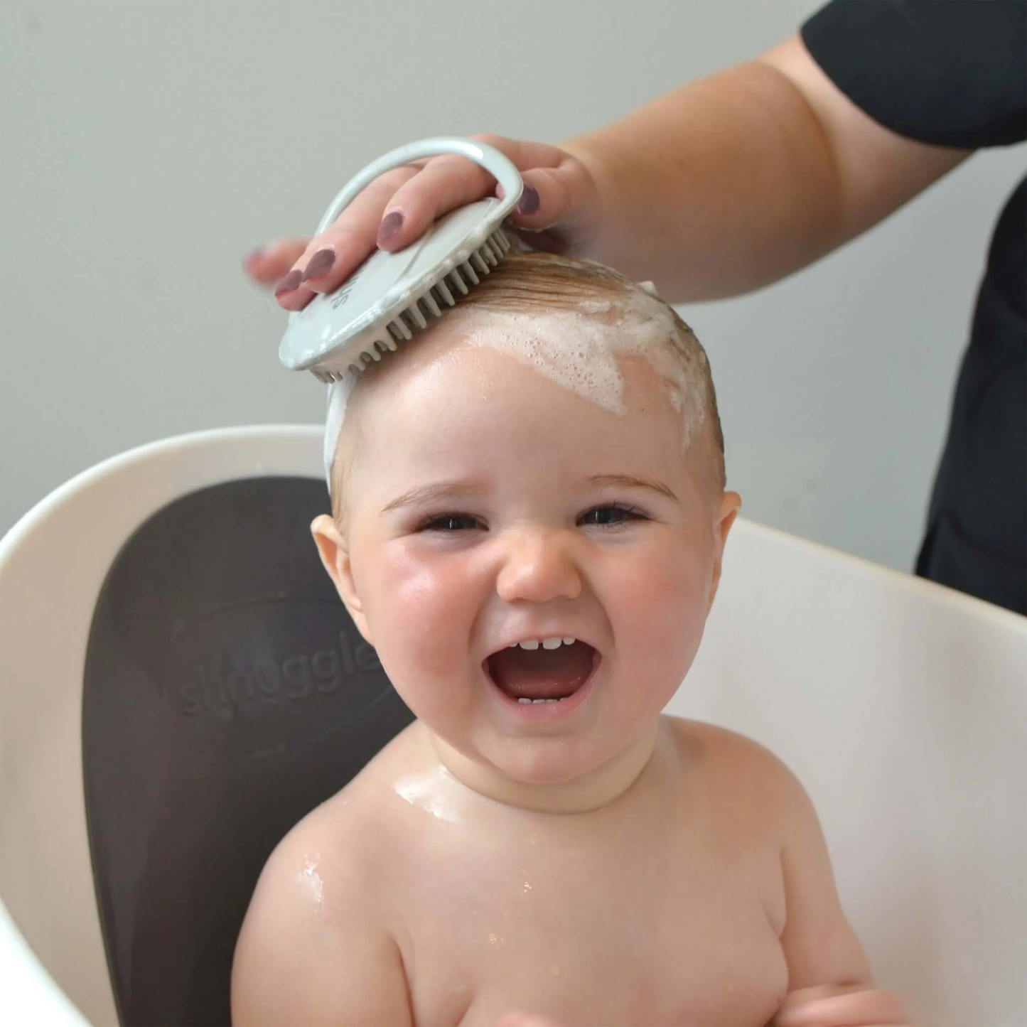 Baby Bath Brush - Taupe