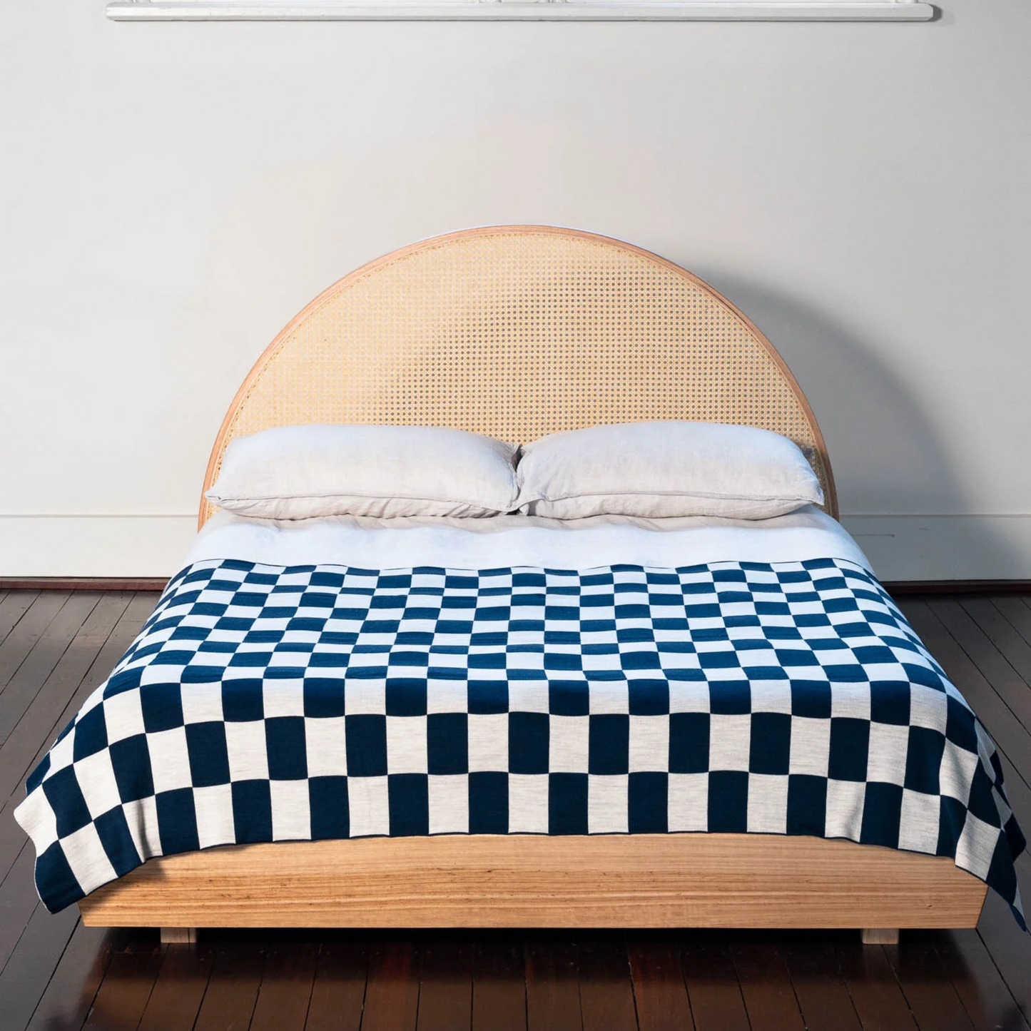 Baby Blanket - Navy Sailor Check