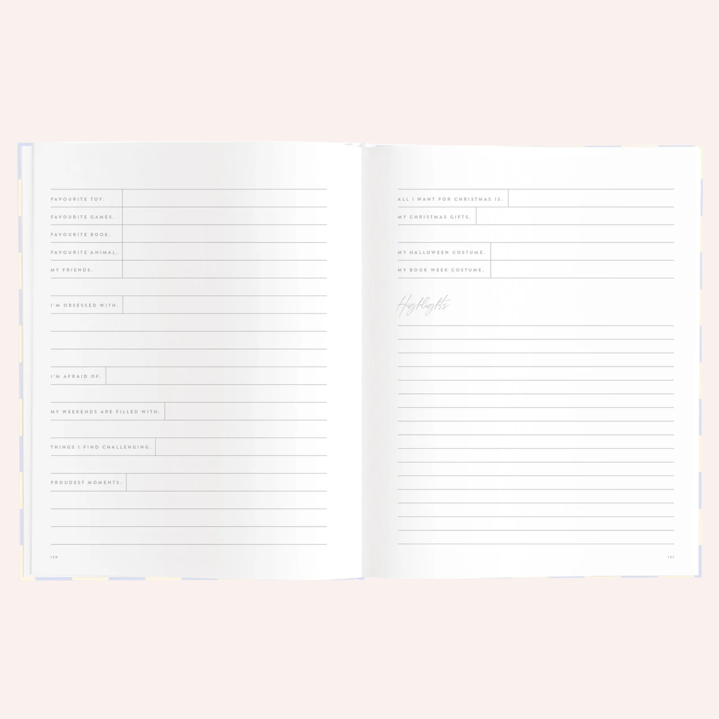Baby Book - Blue Check