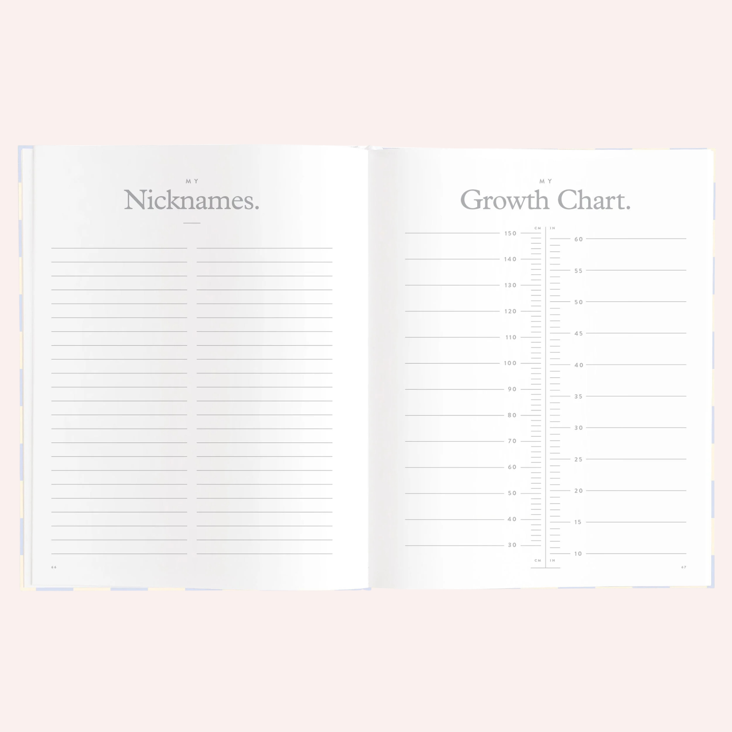 Baby Book - Blue Check