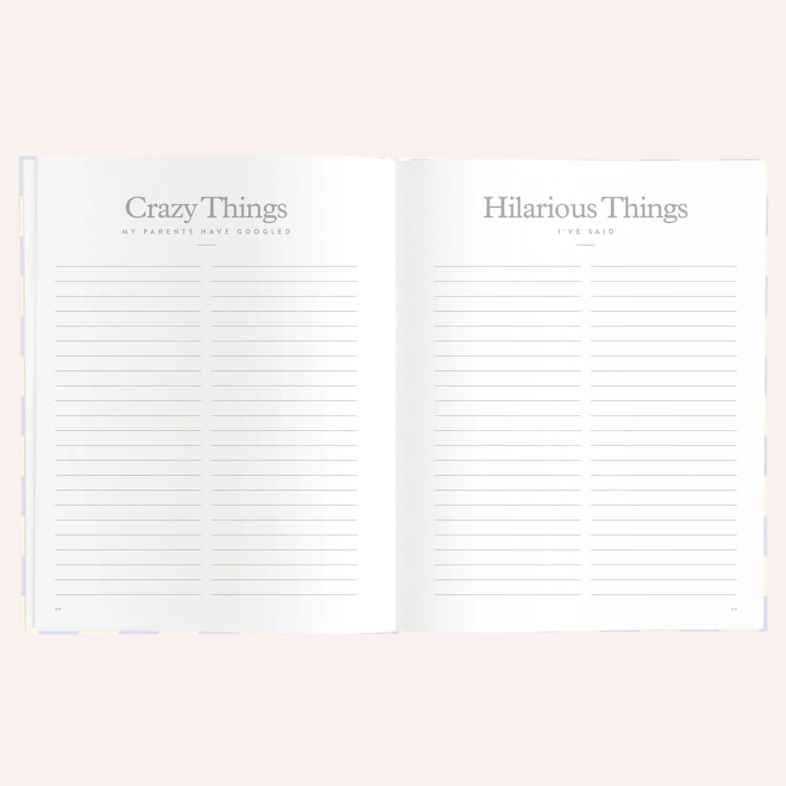 Baby Book - Blue Check