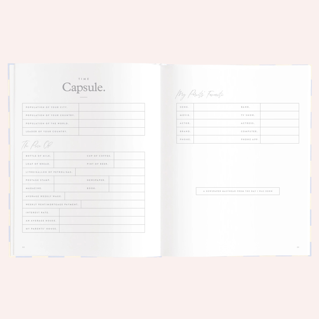 Baby Book - Blue Check