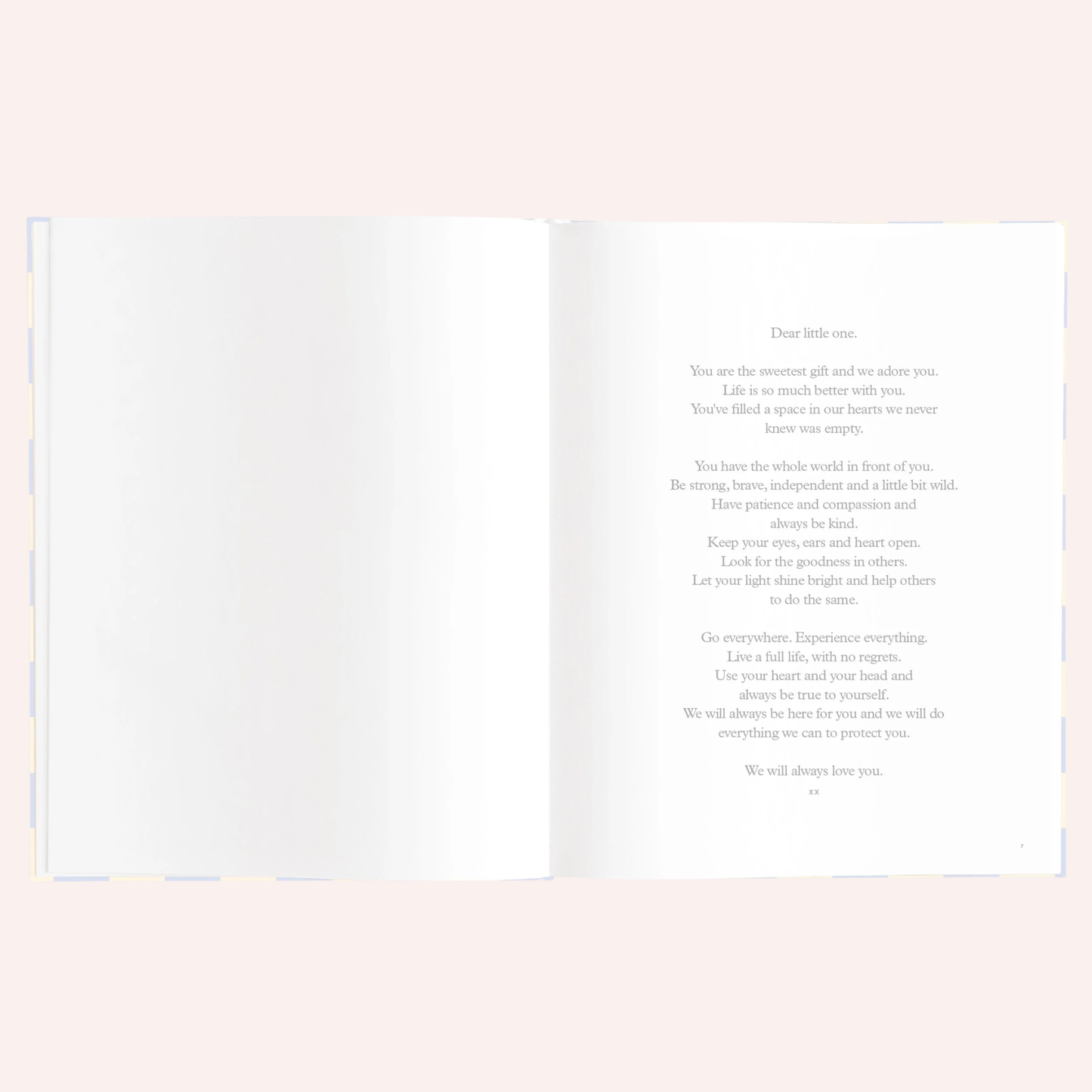 Baby Book - Blue Check