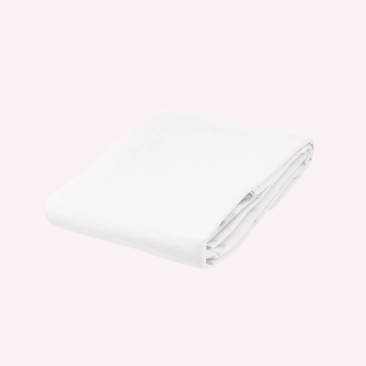 BabyRest Bamboo White Fitted Cot Sheet