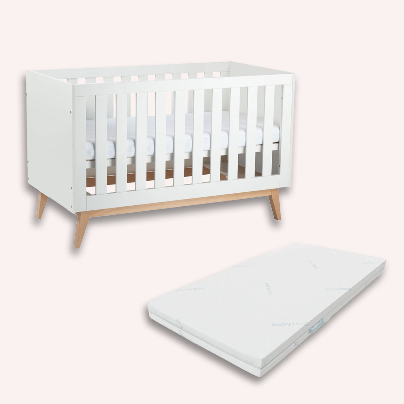 BabyRest Tommi Cot + Mattress Bundle