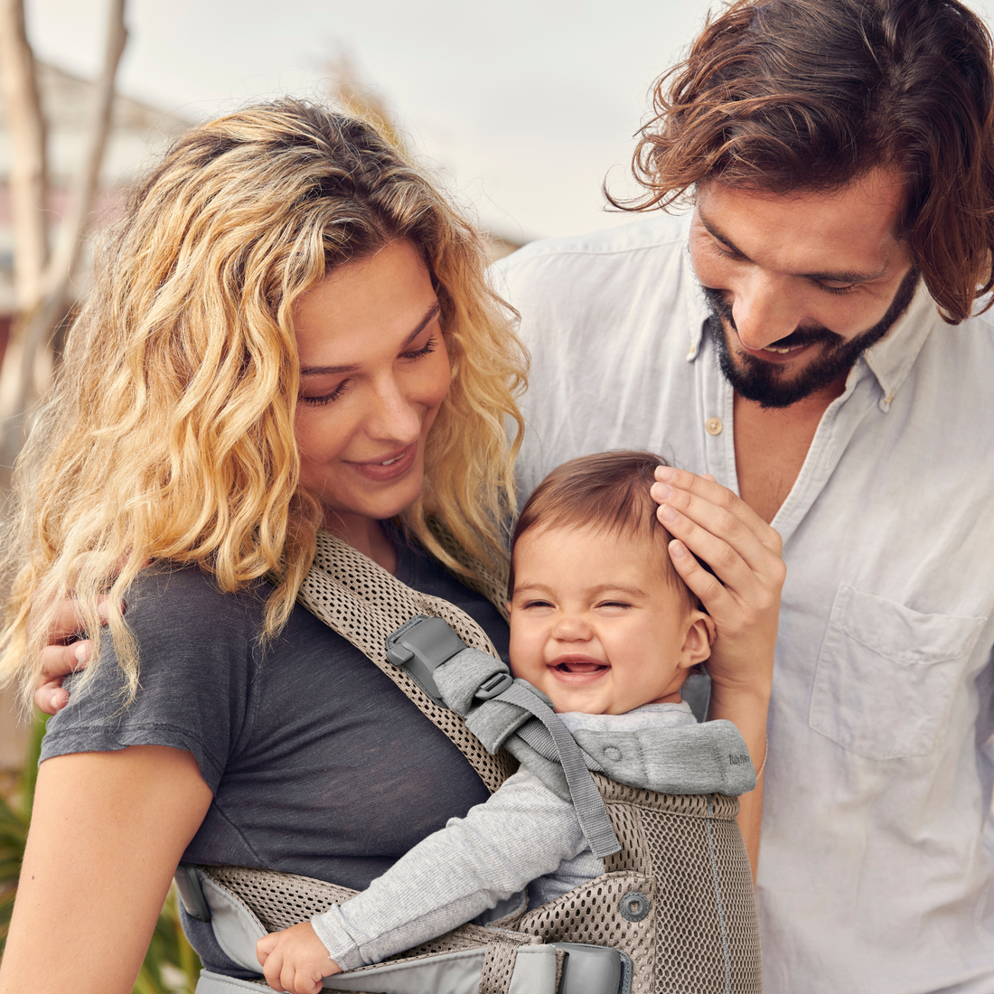 Baby Carrier Harmony - Grey Beige 3D Mesh