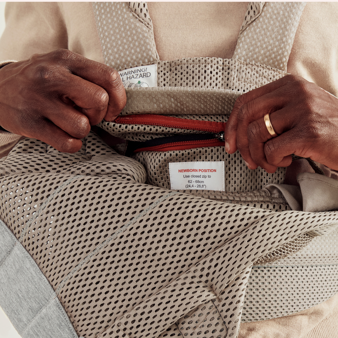 Baby Carrier Harmony - Grey Beige 3D Mesh