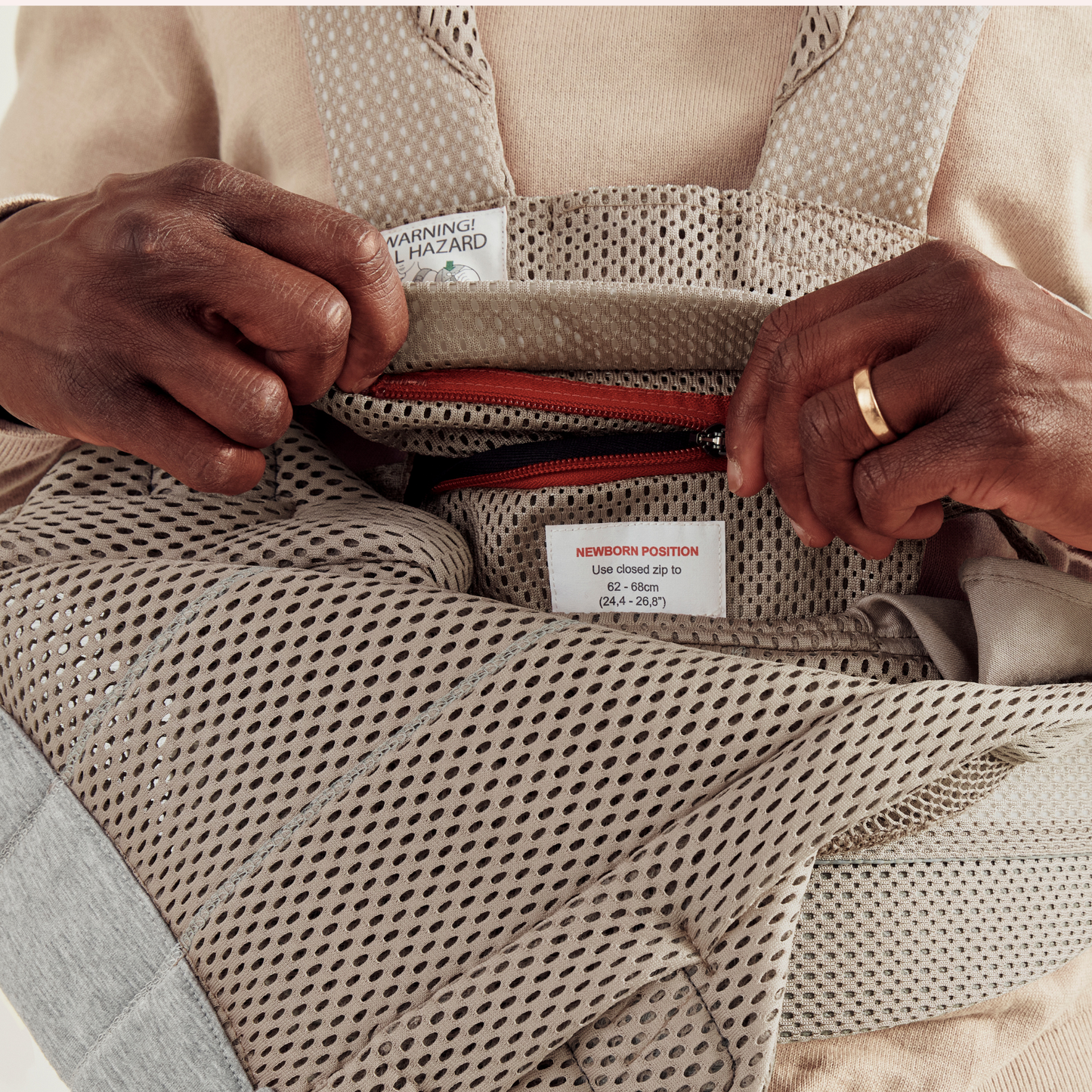 Baby Carrier Harmony - Grey Beige 3D Mesh