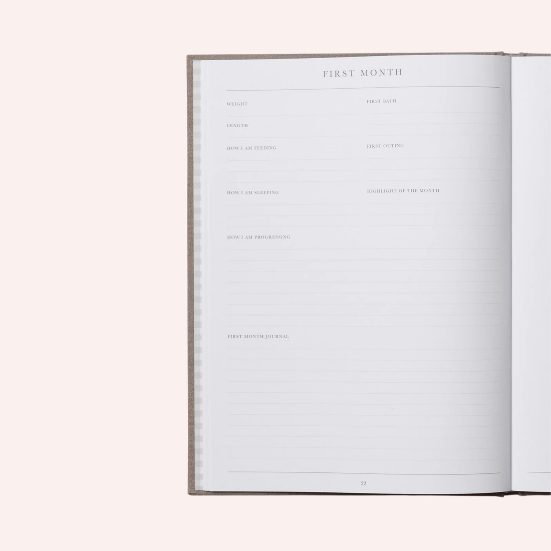 Baby: The First Five Years Book - Oatmeal