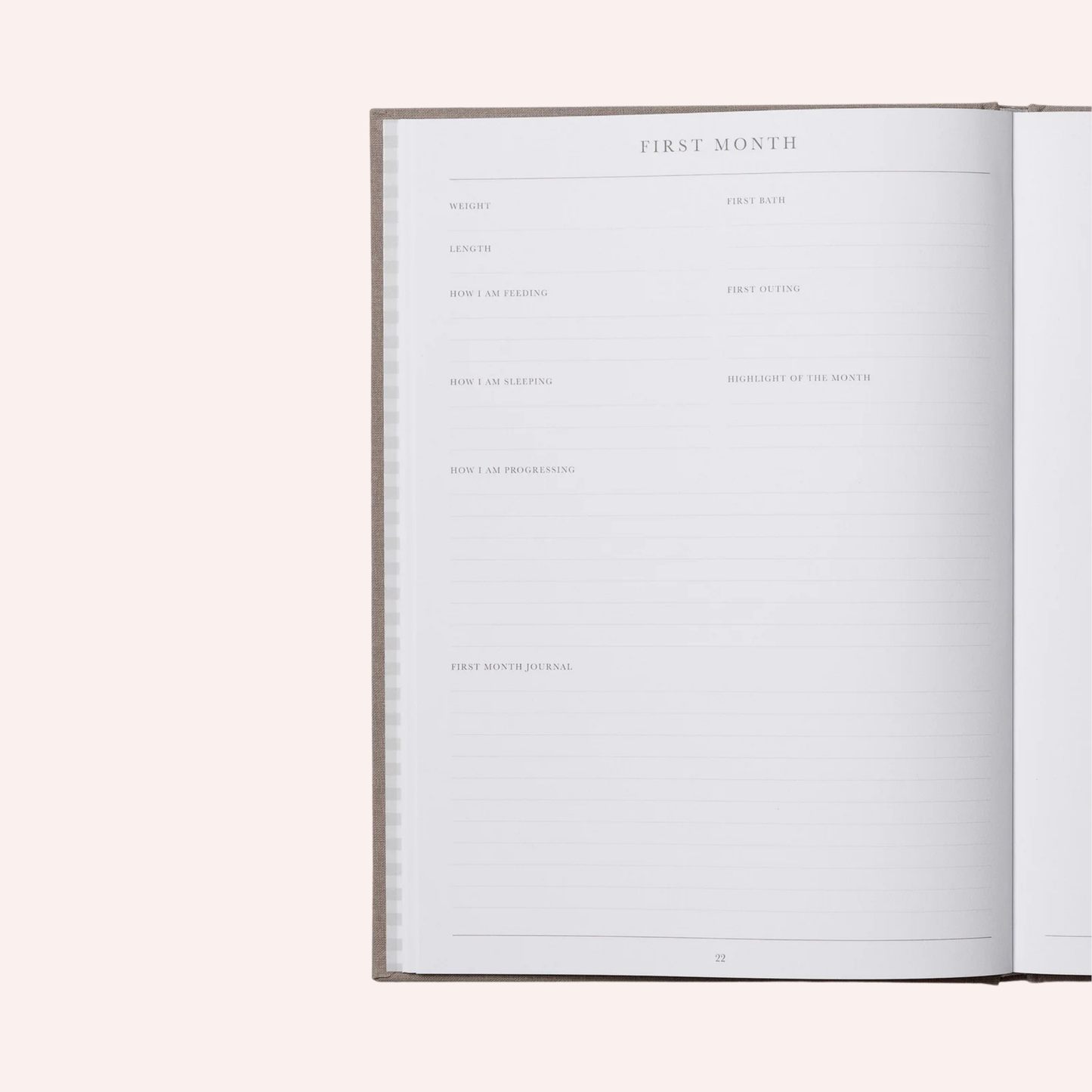 Baby: The First Five Years Book - Oatmeal