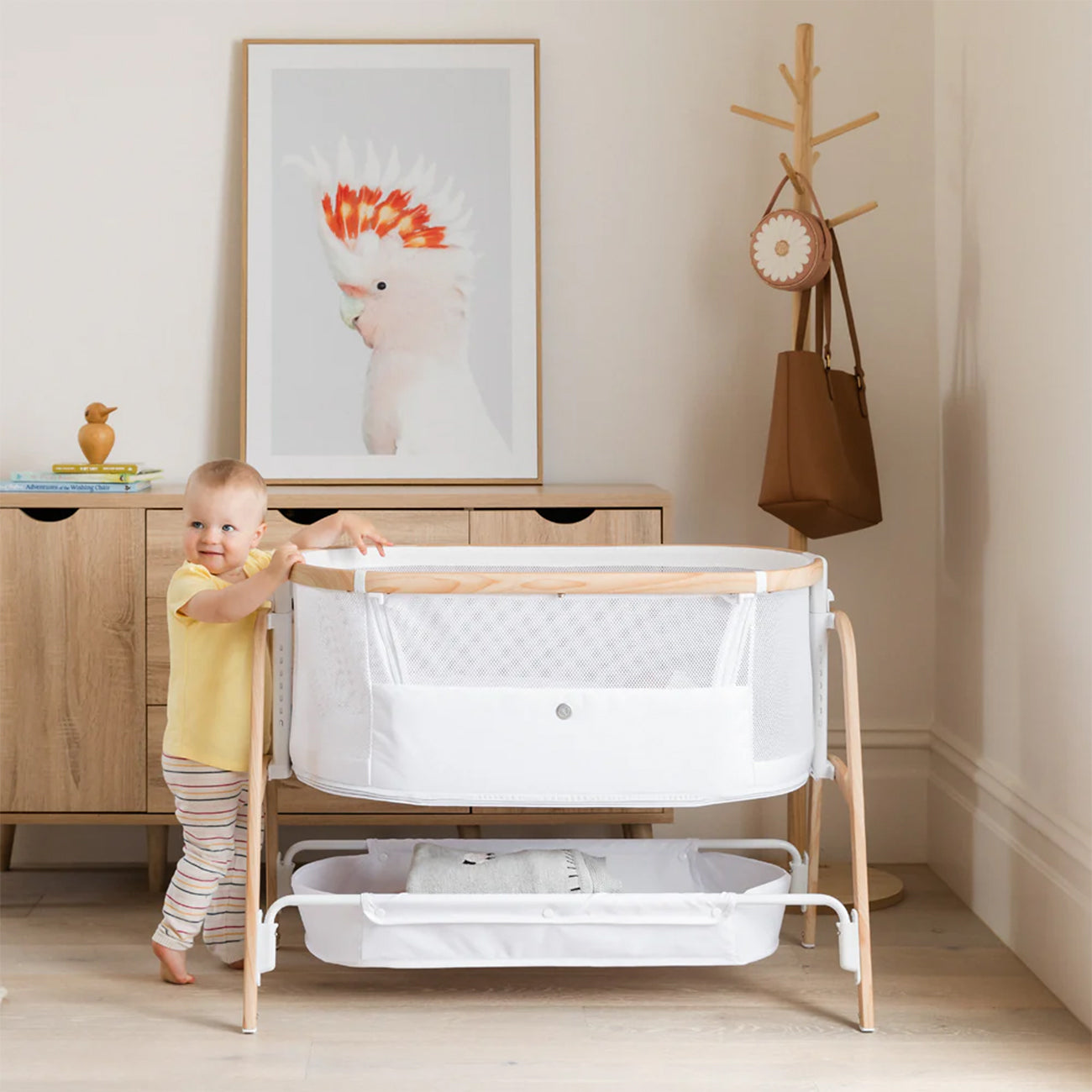 Babybee Pod Co-Sleeper - White