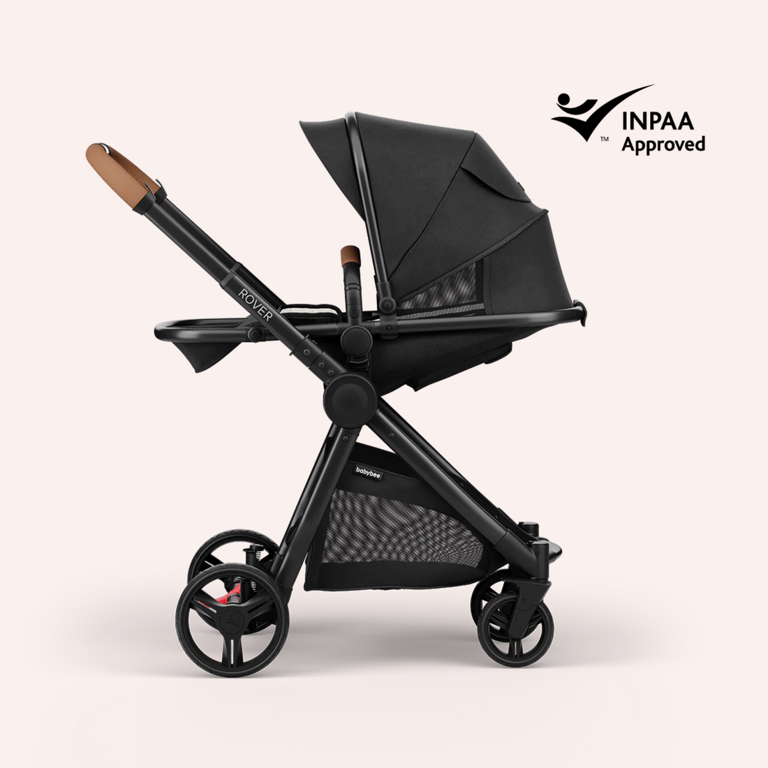 Babybee Rover Bassinet Stroller Set Black by Babybee the