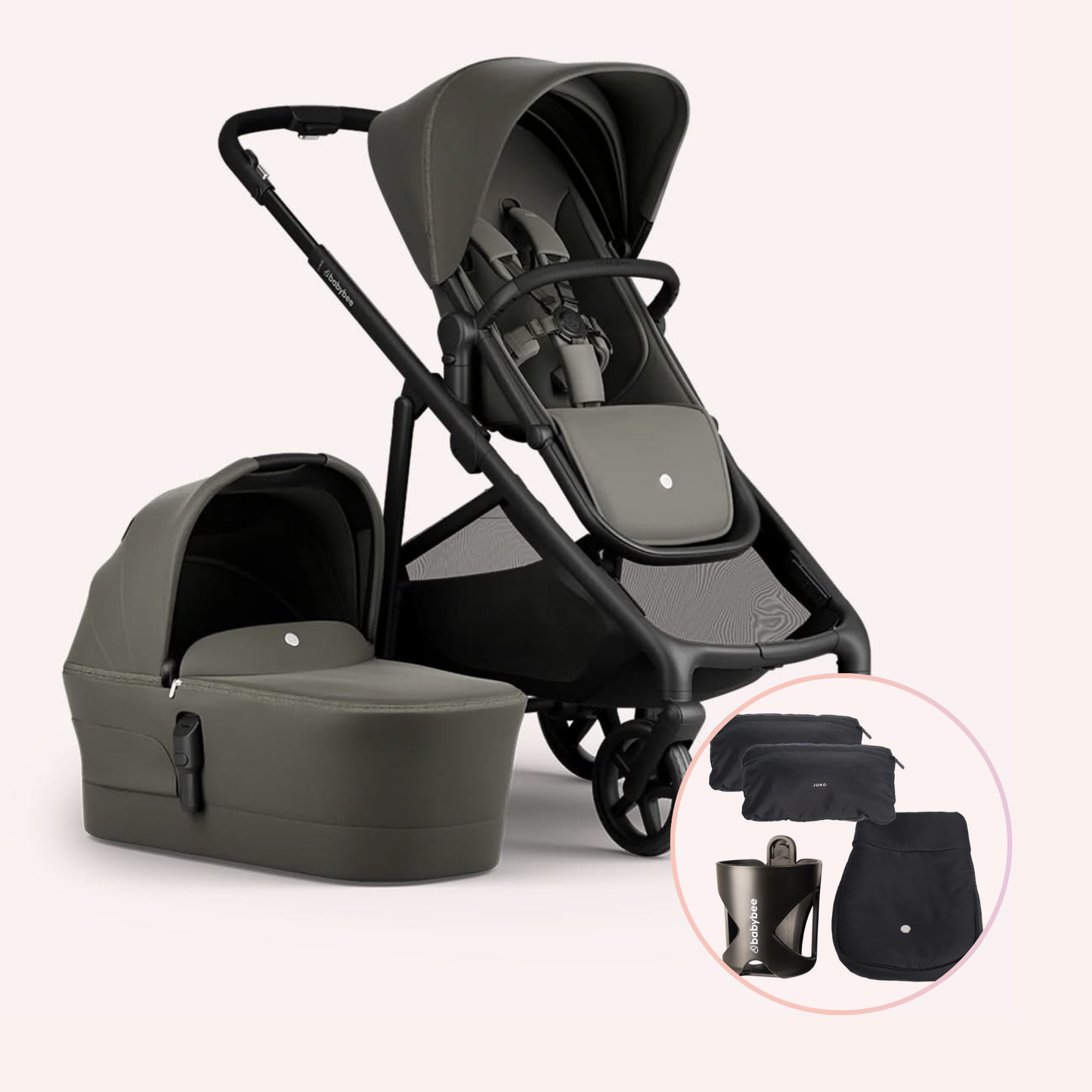 Babybee Juno Bassinet and Seat Pram
